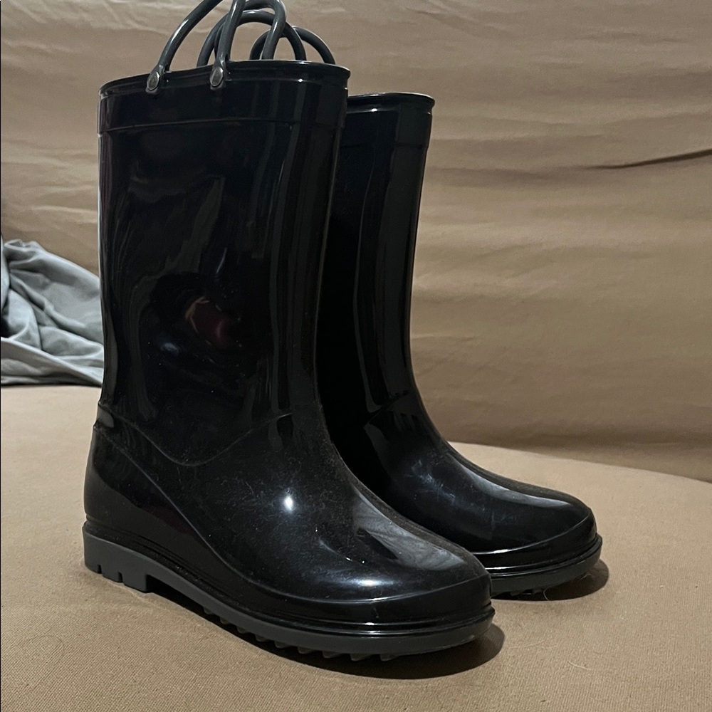 Black Rain Boots